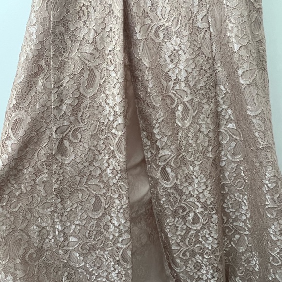 Davids Bridal strapless rose gold gown - Picture 5 of 6